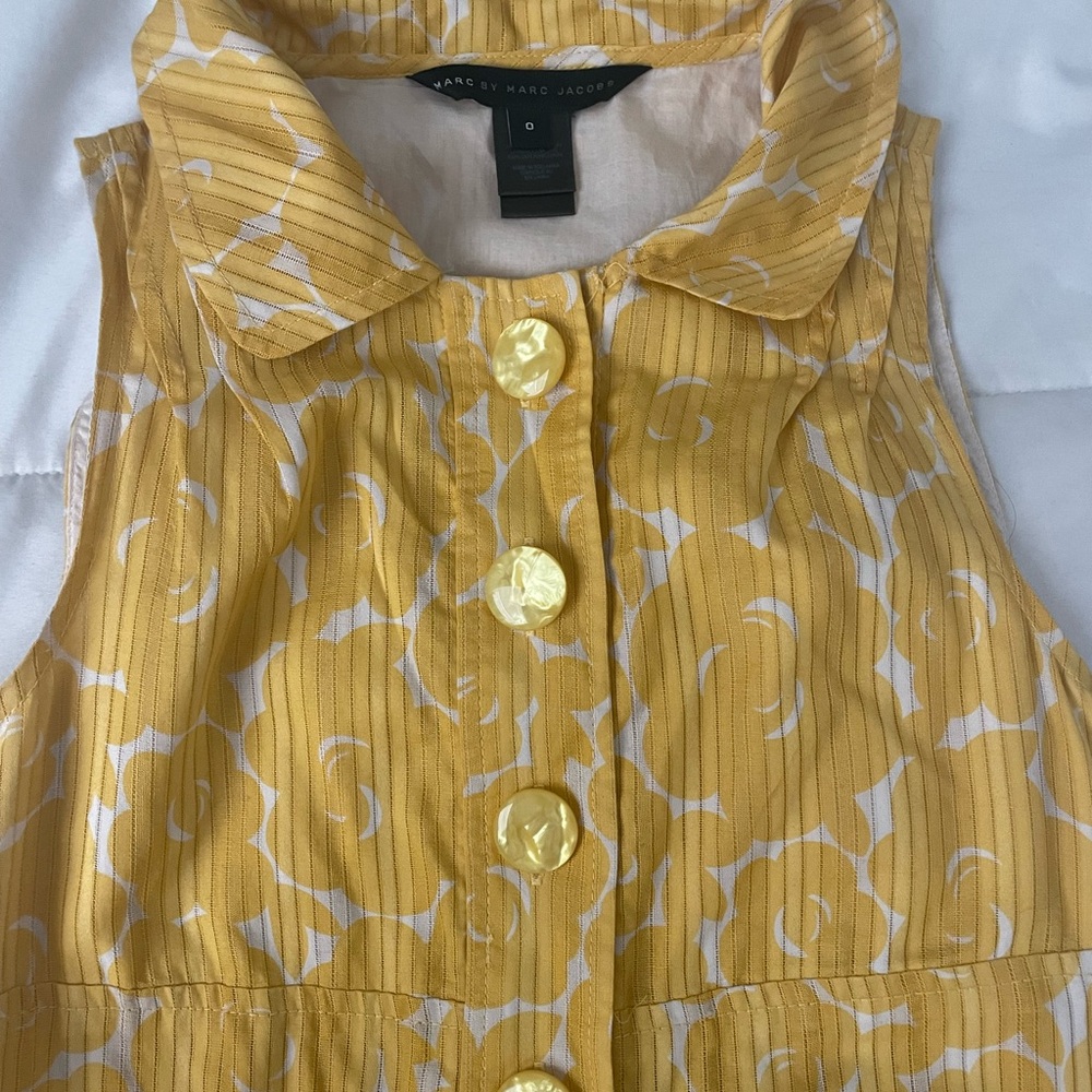 Marc Jacobs. Short yellow summer dress. Marc by marc jacobs
